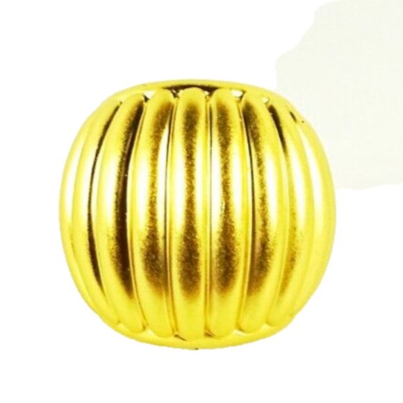 TORY BURCH NWOT Gold Plated Satin Finish Dome Ring Size 5 - Picture 5 of 9